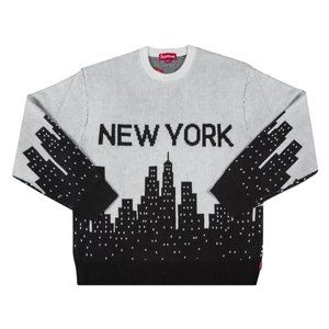 Supreme New York Skyline Knit Crewneck Sweater